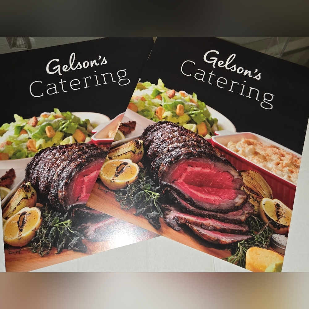 Gelson's Catering Menu/Brochure. Full Size Set Of Two